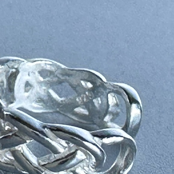 Sterling Silver Chain Link Ear Cuff – No Piercing Open Band - Picture 6 of 10